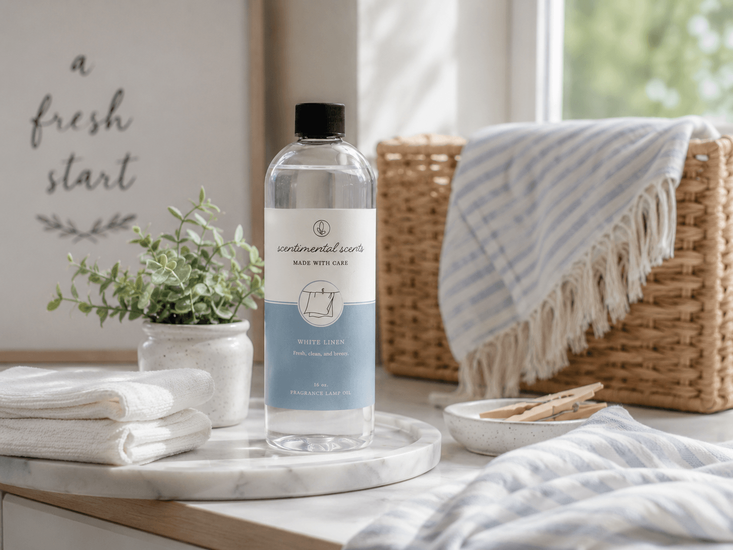 White Linen Lamp Oil by Scentimental Scents