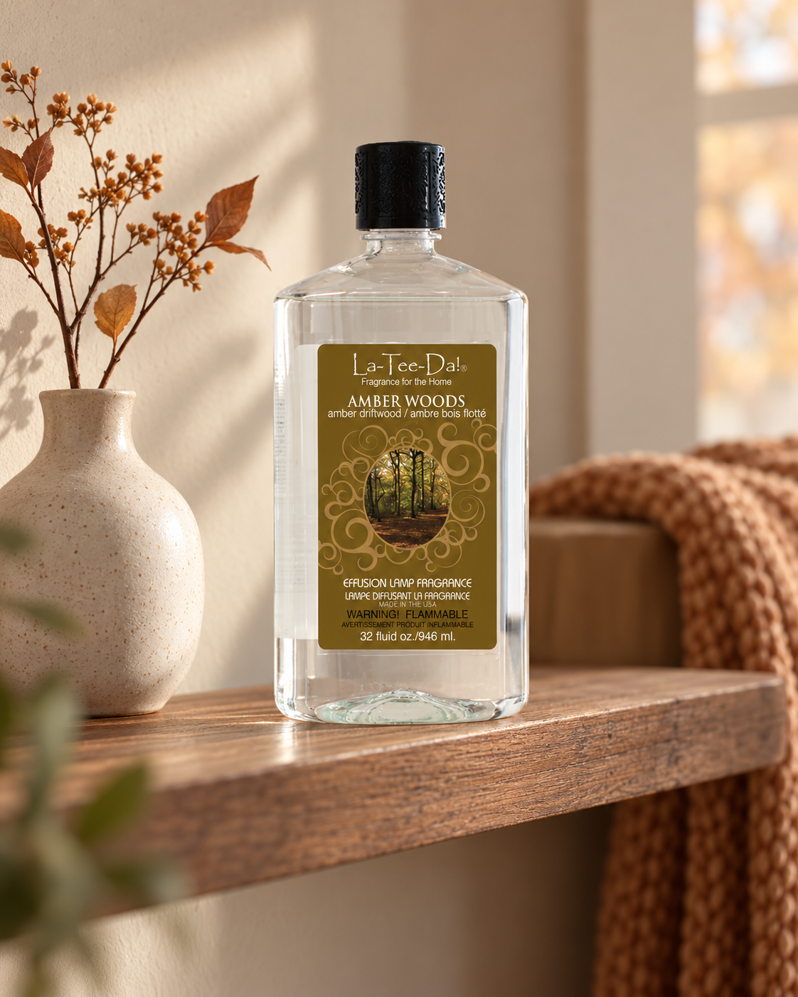 32 oz. Amber Woods La Tee Da Fragrance Oil